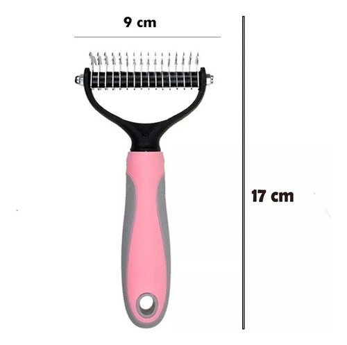 MULTISHOP Double Rake Brush Kit + 60 Teeth Comb 7