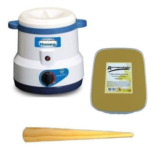 Arcametal Honey Wax Warmer 850g + Depilatory Wax + Spatula Kit 0