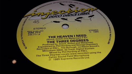 Three Degrees The Heaven I Need Vinilo Maxi Holland 1985 2