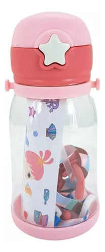 Mix Market Children's Bottle Cup Horned Deer 600ml with Strap and Stickers 2