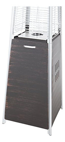 Fire Sense Pyramid Flame Heater - Brushed Bronze 3