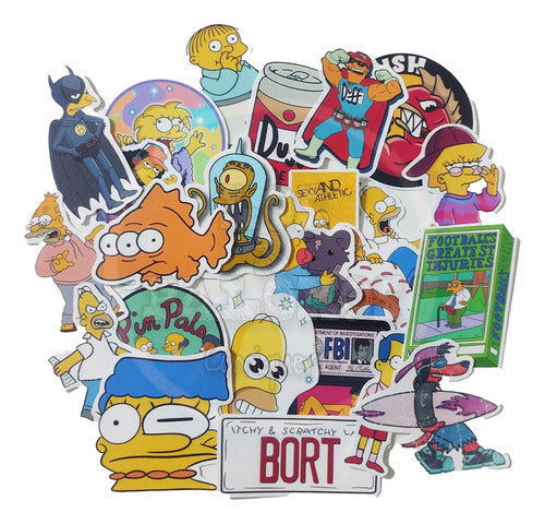 Pack Stickers - Los Simpsons  X 24 Unidades - L3p 0