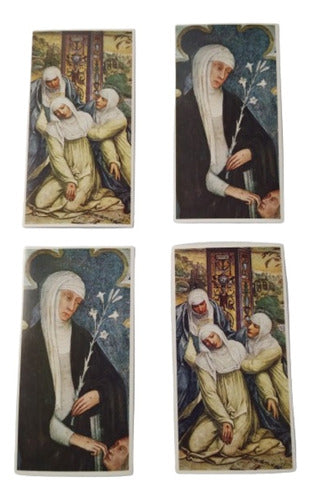 S Catalina de Siena 4 New Holy Cards 0