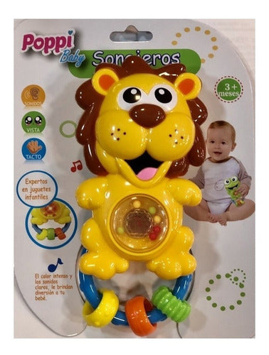 Interactive Animal Rattle Toy with Lights and Sounds for Babies 1