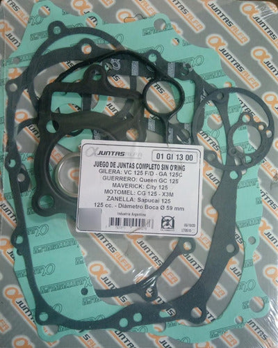 Alfa Complete Gasket Set Guerrero Queen 125 - BMD Motos 0