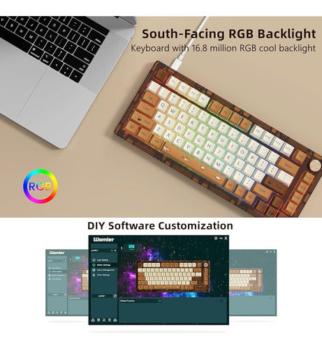 Womier G75 75% Keyboard - Teclado Temático Para Juegos Con C 4