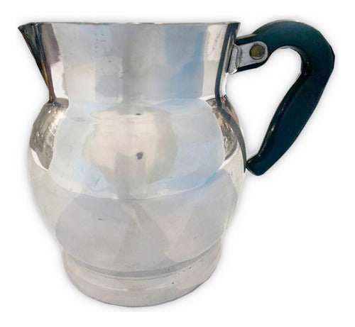 Aluminum Coffee Pot with Bakelite Handle - 1 Liter! - Jarra Cafetera Tapa De Aluminio Mango Bakelita 1 Litro!