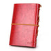 EvZ Retro Style Red Leather Journal 1