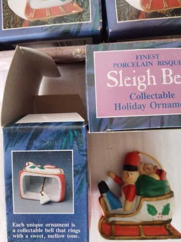 Sleigh Bell Campanas De Navidad Porcelana De Filipinas 4