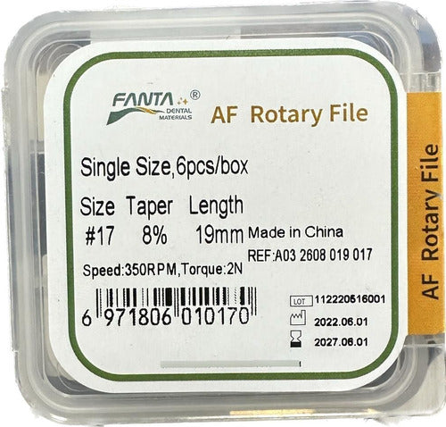 Fanta Rotatory Files AF 19mm X6 0