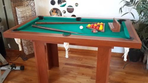 Mini-Pool Table 1.44x0.84m from Factory with Game Kit 0