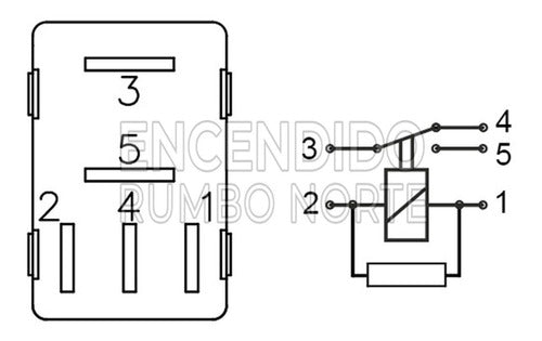 CRI:FA Micro Relay Universal Refor. 12V 40A 5 Terminales P/ Acc. 2