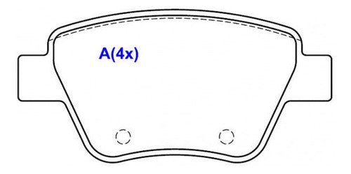 Pastilha Traseira Volksawagen Passat 2.0 Tdi Set-2012/ 3