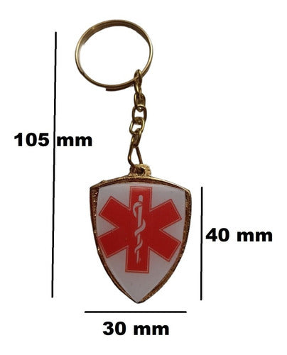 Piscue Metal Paramedic Keychain 3