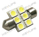 17 X Licencia Interior De Luces Led Blanco Paquete Kit Toyot 5