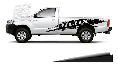 Toyota Hilux Lateral Decal Set for Single Cab Paint Job 0