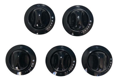 Domec Kitchen Knob Set of 5 - Black 0