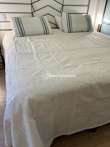 Lightweight Rustic Summer Jacquard Bedspread for 1 Place to Twin Beds 15