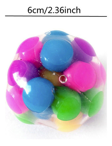 Brinquedo Sensorial Colorido Creative Office Stress Ball Pre 4