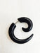 Acrylic Steel Spiral Fake Expander Horn Earrings Piercing 3-4 cm 14