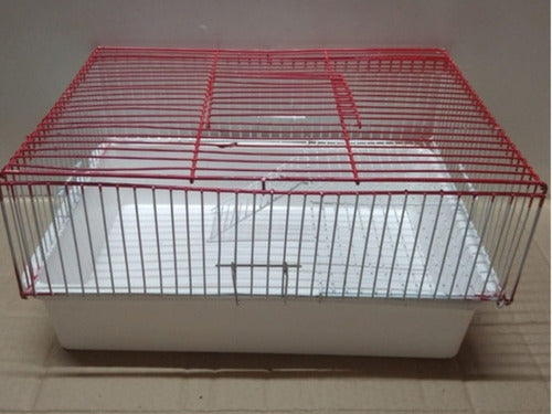 Hamster Cage with Removable Tray for Hygiene, Sturdy 0