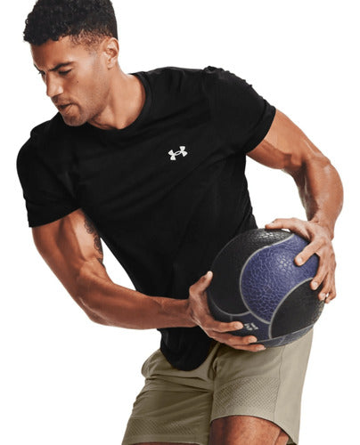 Under Armour Men's Seamless Short Sleeve Black T-Shirt 1