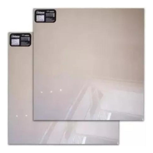 Cedasa Porcelánico Pulido Gris Brillante Palazo 74,5x74,5 Rect. 0