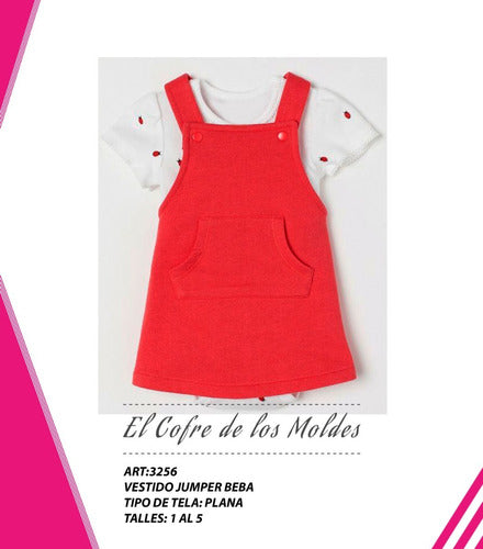 El Cofre de los Moldes Digital Dress Jumper Baby Pattern Pack Sizes 1 to 5 0