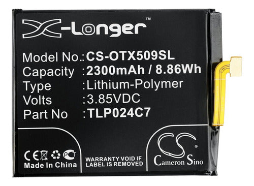 Batteries for Alcatel 1X, TLP024C7, 2300mAh, Tecnobattery 0