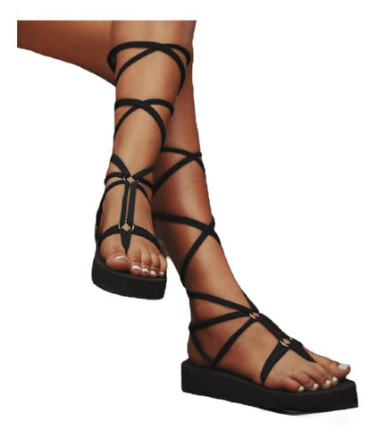 Flowers Sandals Gladiator Roman Sandals with Interchangeable Straps 0