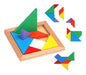 Wooden 7-Piece Tangram Puzzle Educational Geometry Toy 1