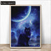 Kaliosy 5D Diamond Painting Cat Moon Night 40x50cm 1