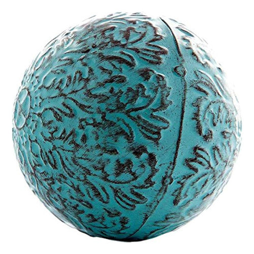 Esfera Decorativa De Metal Azul 0