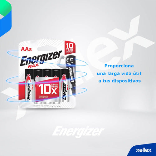 24 X Pilas Alcalinas Aa Energizer Max E91 Bp8 San Martin 4