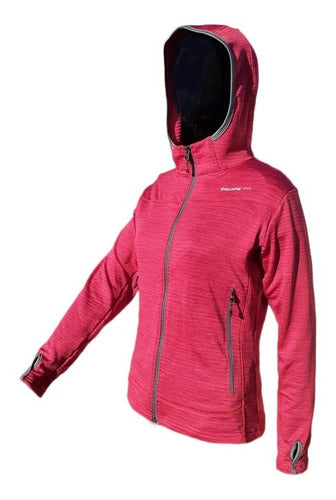 Equipe Campera Micropolar Dama Capucha Termica Polar Running Gym 0