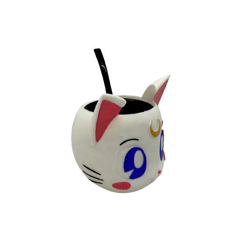 Mate Cat Sailor Moon 3D Impression Includes Bulb - Mate Gato Sailor Moon Impresión 3D Incluye Bombilla