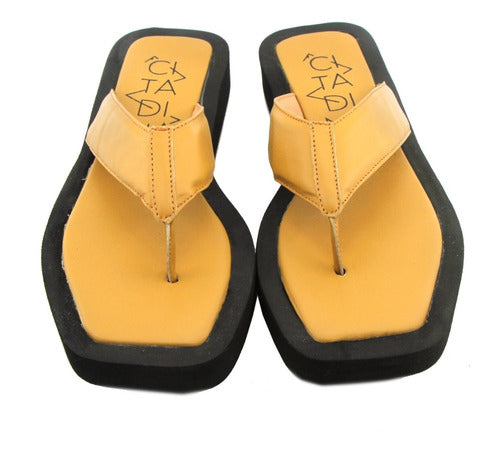 Women's Leather Sandals Comfortable Summer Flip Flops by Citadina Pompeya 2