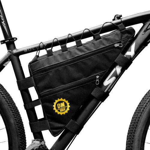 Triangle Bicycle Frame Bag with Double Compartment by Dm Bike 0