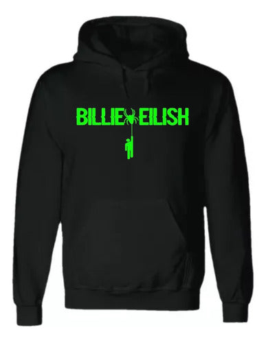 MA_INDUMENTARIA Buzo Canguro Billie Eilish Logos - Niños Y Adultos - Unisex 0