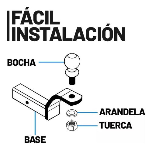 Bocha De 1 7/8 Pulgadas P/ Enganche De Remolque Trailer 3