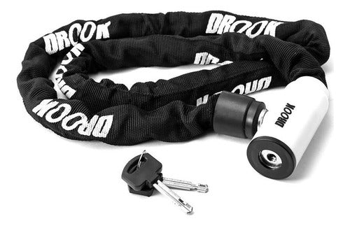 Drook Enduro 120cm Covered Chain with Lock 10mm 2
