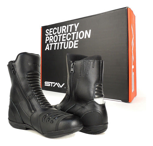 Stav Core Protection High Motorcycle Touring Boots with Closure 1