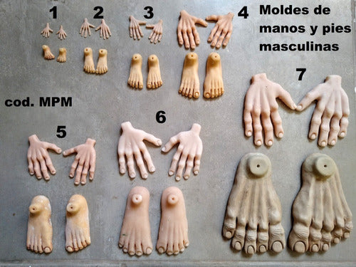 Moldes Manos Y Pies. N4.  Duendes 2