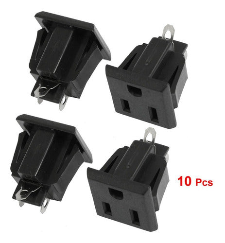 Gbstore 10 pcs Ac 125 v 15 a Us Plug 3 potencia De Salida De 2