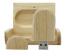 Disco Flash Usb De Madera De Arce Con Caja De Madera U Disco 3