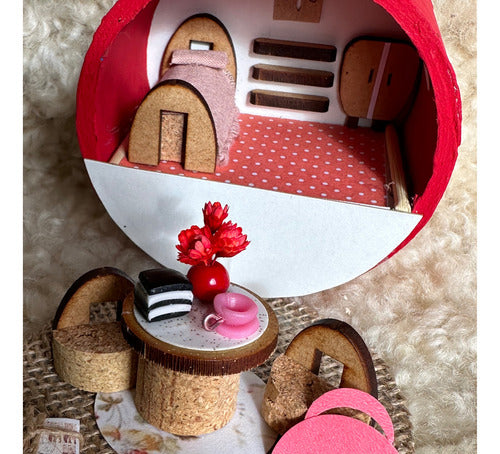 Miniature Red House Ideal for Little Sprouts. Must-Have! N23 5
