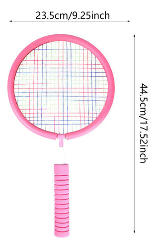 Conjunto De Raquetes Infantis Para Badminton: Diversão Rosa 1