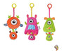 Colorful Musical Monsters Plush Crib Mobile Imported 5