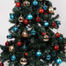 25 Bolas Arbol De Navidad Yeooyoor Verde/blanco/plateado 6cm 3