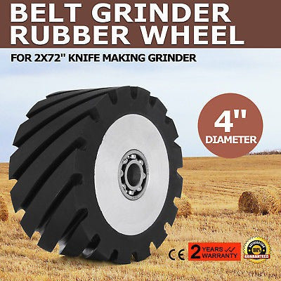 USA 4" Rubber Wheel Grinder for 2 x 72" Knife 1